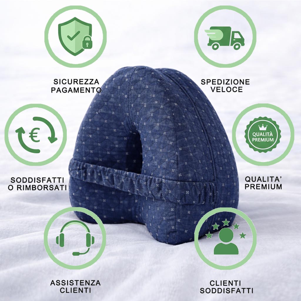 Il cuscino di allineamento per dormire su un fianco